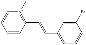 2-(3-Bromostyryl)-1-methylpyridinium 구조식 이미지