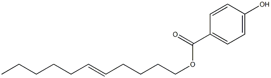 4-Hydroxybenzoic acid 5-undecenyl ester Structure