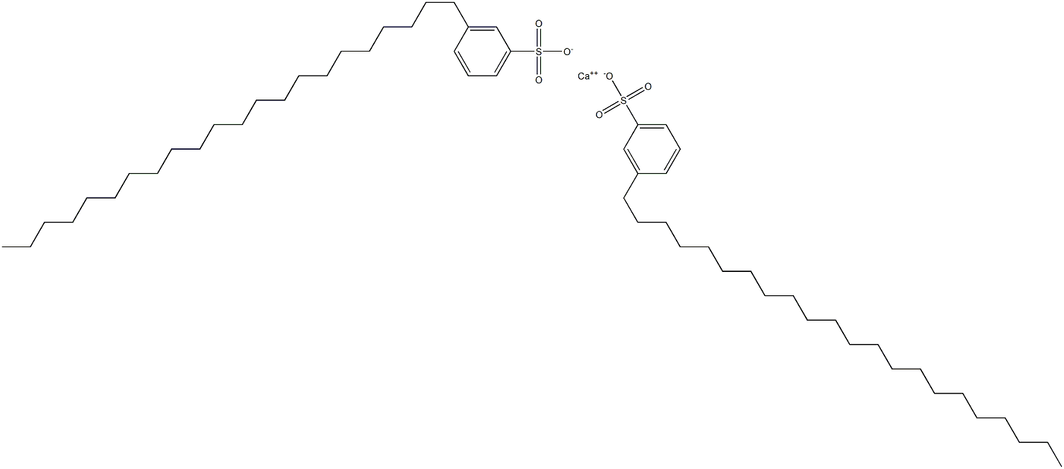 Bis(3-docosylbenzenesulfonic acid)calcium salt Structure