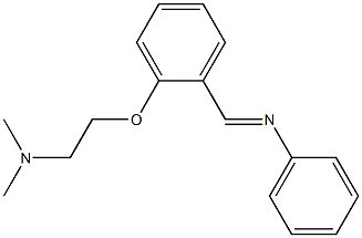 N-[o-[2-(Dimethylamino)ethoxy]benzylidene]aniline Structure