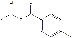 2,4-Dimethylbenzenecarboxylic acid 1-chloropropyl ester Structure