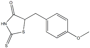 Dihydro-2-thioxo-5-(4-methoxybenzyl)thiazol-4(5H)-one Structure