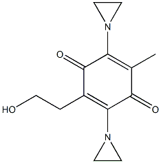2,5-Bis(1-aziridinyl)-3-methyl-6-(2-hydroxyethyl)-1,4-benzoquinone 구조식 이미지