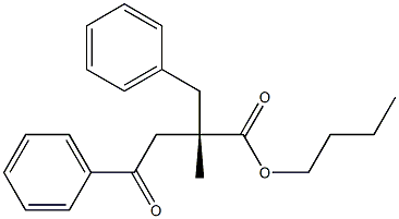 (S)-2-Methyl-2-benzyl-3-benzoylpropionic acid butyl ester Structure