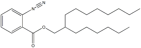 o-(2-Hexyldecyloxycarbonyl)benzenediazonium 구조식 이미지