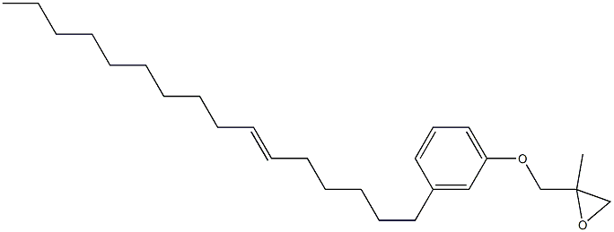 3-(6-Hexadecenyl)phenyl 2-methylglycidyl ether 구조식 이미지