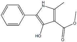 4-Hydroxy-2-methyl-5-phenyl-1H-pyrrole-3-carboxylic acid methyl ester Structure