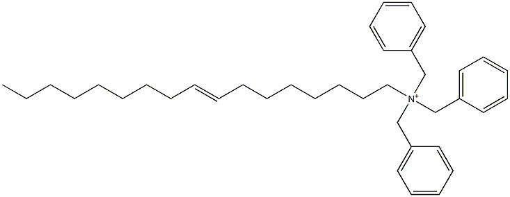 (8-Heptadecenyl)tribenzylaminium Structure