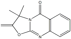 3,3-Dimethyl-2-methylene-2,3-dihydro-5H-oxazolo[2,3-b]quinazolin-5-one 구조식 이미지