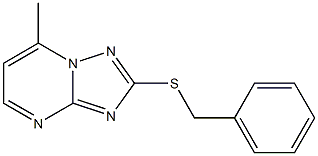 2-Benzylthio-7-methyl[1,2,4]triazolo[1,5-a]pyrimidine Structure