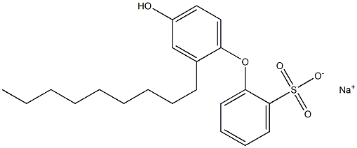 4'-Hydroxy-2'-nonyl[oxybisbenzene]-2-sulfonic acid sodium salt Structure