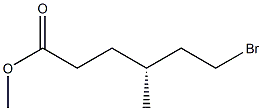 [R,(-)]-6-Bromo-4-methylhexanoic acid methyl ester 구조식 이미지