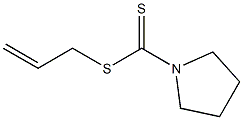 Pyrrolidine-1-dithiocarboxylic acid allyl ester Structure