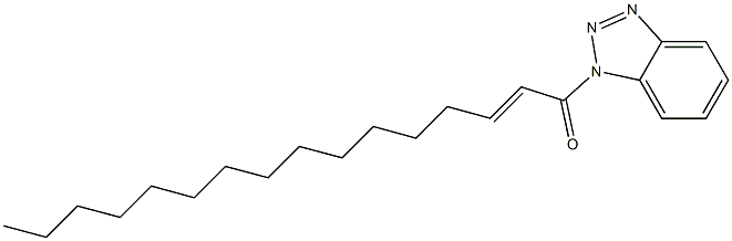 1-(2-Hexadecenoyl)-1H-benzotriazole 구조식 이미지