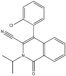 2-Isopropyl-4-(2-chlorophenyl)-3-cyanoisoquinolin-1(2H)-one 구조식 이미지