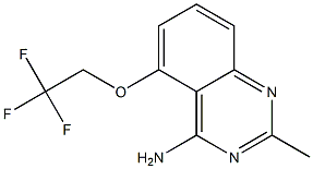 5-(2,2,2-Trifluoroethoxy)-2-methylquinazolin-4-amine 구조식 이미지