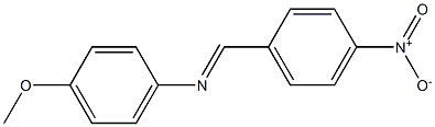 4-(4-Nitrobenzylideneamino)anisole 구조식 이미지