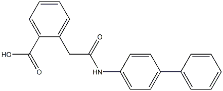 2-[2-[4-Phenylanilino]-2-oxoethyl]benzoic acid 구조식 이미지