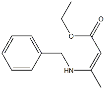 3-(Benzylamino)-2-butenoic acid ethyl ester 구조식 이미지