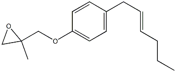 4-(2-Hexenyl)phenyl 2-methylglycidyl ether Structure