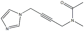 N-Methyl-N-[4-(1H-imidazol-1-yl)-2-butynyl]acetamide 구조식 이미지