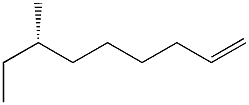 [S,(+)]-7-Methyl-1-nonene 구조식 이미지