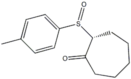 (2R)-2-[(4-Methylphenyl)sulfinyl]cycloheptan-1-one Structure