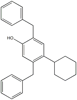 2,5-Dibenzyl-4-cyclohexylphenol 구조식 이미지