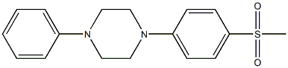 1-[4-(Methylsulfonyl)phenyl]-4-phenylpiperazine Structure