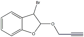 3-Bromo-2-[(2-propyn-1-yl)oxy]-2,3-dihydrobenzofuran Structure