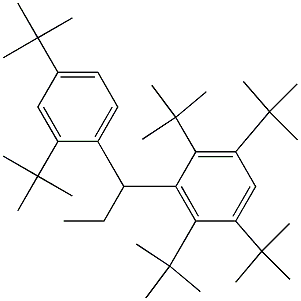 1-(2,3,5,6-Tetra-tert-butylphenyl)-1-(2,4-di-tert-butylphenyl)propane 구조식 이미지