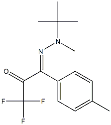 1-(p-Tolyl)-1-[2-methyl-2-(tert-butyl)hydrazono]-3,3,3-trifluoro-2-propanone Structure