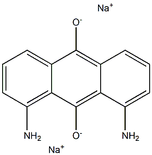 Disodium 1,8-diamino-9,10-anthracenediolate Structure