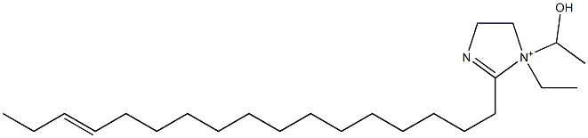 1-Ethyl-2-(14-heptadecenyl)-1-(1-hydroxyethyl)-2-imidazoline-1-ium 구조식 이미지