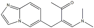 6-[2-[(Dimethylamino)methylene]-3-oxobutyl]imidazo[1,2-a]pyridine 구조식 이미지