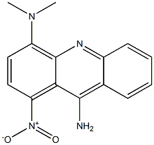 4-(Dimethylamino)-9-amino-1-nitroacridine 구조식 이미지