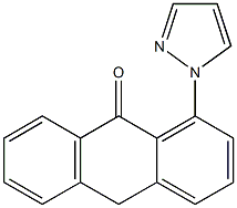 1-(1H-Pyrazol-1-yl)anthrone Structure