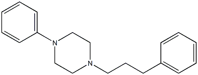 1-Phenyl-4-(3-phenylpropyl)piperazine Structure