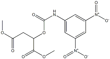 2-(3,5-Dinitrophenylaminocarbonyloxy)succinic acid dimethyl ester 구조식 이미지
