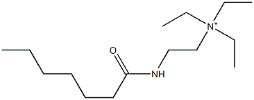 N,N,N-Triethyl-2-(heptanoylamino)ethanaminium 구조식 이미지