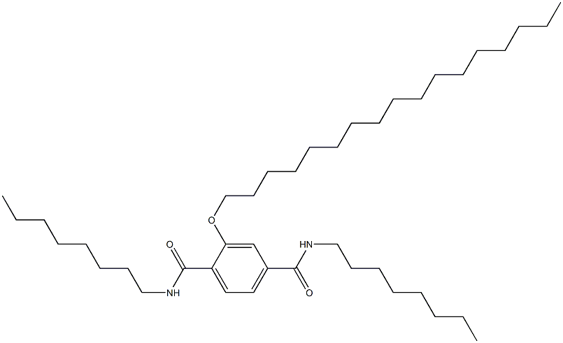 2-(Heptadecyloxy)-N,N'-dioctylterephthalamide 구조식 이미지