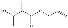 3-Hydroxy-2-methylenebutyric acid 2-propenyl ester Structure