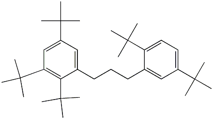 1-(2,3,5-Tri-tert-butylphenyl)-3-(2,5-di-tert-butylphenyl)propane 구조식 이미지