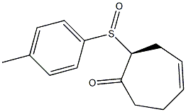 (2S)-2-[(4-Methylphenyl)sulfinyl]cyclohepta-4-en-1-one Structure