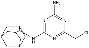 2-(2-Adamantylamino)-4-amino-6-chloromethyl-1,3,5-triazine 구조식 이미지