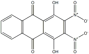 1,4-Dihydroxy-2,3-dinitroanthraquinone Structure