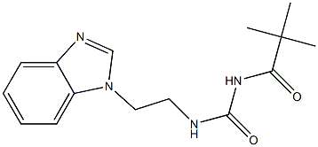 1-[2-(1H-Benzimidazol-1-yl)ethyl]-3-(2,2-dimethylpropionyl)urea Structure