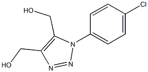 1-(4-Chlorophenyl)-1H-1,2,3-triazole-4,5-dimethanol 구조식 이미지