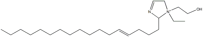 1-Ethyl-2-(4-heptadecenyl)-1-(2-hydroxyethyl)-3-imidazoline-1-ium 구조식 이미지