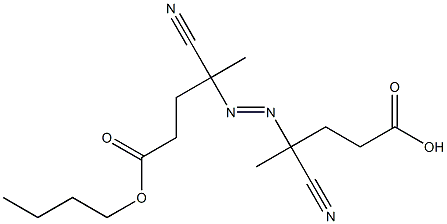 4,4'-Azobis(4-cyanopentanoic acid butyl) ester Structure